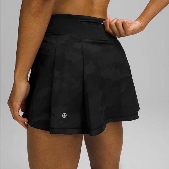 Lululemon Pace Rival Mid Rise Skirt *Tall - Camo/Black SZ 12 - Picture 2 of 7